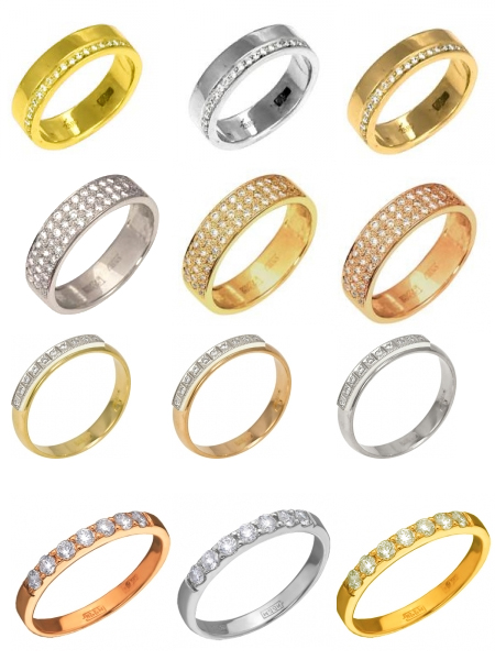 Обручальные кольца на Shop.JewelGold.ru